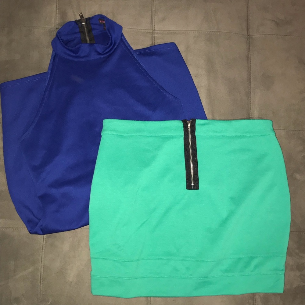 Material girl skirt & dress combo